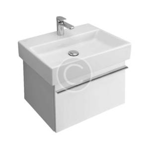 White Rounded Corner Square Vessel Sink